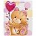 превью Пакет подарочный 26.5×12.7×33 см ЗОЛОТАЯ СКАЗКА «Lovely Kitty», глиттер, белый с розовым