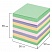превью Блок для записей ОФИСМАГ в подставке прозрачной, куб 9×9х9 см, цветной
