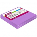 Стикеры 76×76 мм Attache неоновые фиолетовые (1 блок, 100 листов)