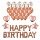 Шары воздушные НАБОР ДЛЯ ДЕКОРА «Happy Birthday», 43 шара, розовое золото, BRAUBERG KIDS