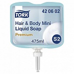 Картридж с жидким мылом-гелем одноразовый TORK (Система S2) Premium, 0,475 л, 421602