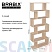 превью Стеллаж BRABIX «Scandi SH-008», 730×250х1760 мм, 6 секций, ЛДСП, дуб сонома, 641898