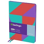 Записная книжка А5 80л., кожзам, Berlingo «Neonometry», с рисунком