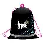 Мешок для обуви 1 отделение Först «Hey! », 360×460мм, вентиляционная сеточка, светоотражающая полоса