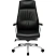 превью Кресло для руководителя Комус Мебель (Easy Chair) 598 чёрное (экокожа, алюминий)