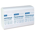 Полотенца бумажные лист. OfficeClean Professional(Z-сл) (H2), 1-слойные, 190л/пач., 22.5×20.5 см, тиснение, белые