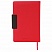 превью Ежедневник недатированный А5 (138×213 мм) BRAUBERG «Waves», 160 л., кожзам, красный/черный