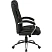 превью Кресло для руководителя Комус Мебель (Easy Chair) 561 чёрное (рециклированная кожа с компаньоном, металл хромированный)