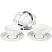 превью Набор чайный Nouvelle Home White chic на 6 персон фарфор (12 предметов)