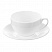 превью Кофейная пара Wilmax фарфоровая белая чашка 180 мл/блюдце (артикул производителя WL-993001)