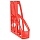 Лоток для бумаг вертикальный СТАММ «Лидер», тонированный красный, ширина 75мм