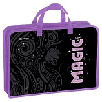Папка с ручками 1 отделение, А4 Berlingo «Purple Magic», 340×245×75мм, пластик, на молнии