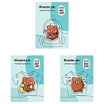 Набор деревянных значков MESHU «Hamster business», каширование, 3шт. 