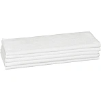 Полотенце Luscan махровое 50×90, 450 гр/м2, Oтель белый, Турция, 5 шт/уп