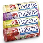 Мешки для мусора «Арома» 60 л, в рулоне, ассорти 20 шт., ПНД, 56×53.5 см, 9 мкм, GRIFON