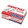 Скрепки ОФИСМАГ, 25 мм, красные, 100 шт., в картонной коробке
