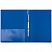 превью Папка с металлическим скоросшивателем и внутренним карманом БЮРОКРАТ, синяя, до 100 листов, 0.7 мм
