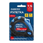 Рулетка измерительная 7.5м х 25мм, обрезиненный корпус, 3 фиксатора, RABBITEX Special