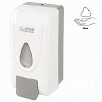 Дозатор для жидкого мыла-пены LAIMA PROFESSIONAL ECONOMY, НАЛИВНОЙ, 1 л, ABS-пластик, белый, 607322