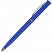 превью Ручка шариковая автоматическая корп. пл+мет син, серебр. детали, синяя, лого