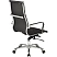превью Кресло для руководителя Комус Мебель (Easy Chair) 705 чёрное (экокожа, металл хромированный)