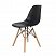 превью Стулья BRABIX «Eames CF-010», КОМПЛЕКТ 4 шт., пластик черный, опоры дерево/металл, 532631