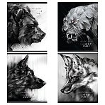 Тетрадь 80л., А5, клетка Greenwich Line «Magnificent animals», матовая ламинация, тиснение фольгой 70г/м2