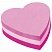 превью Стикеры фигурные Post-it Сердце неоновые и пастельные 3 цвета (1 блок, 225 листов)