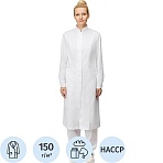 Халат для пищевого производства у17-ХЛ жен. ХАССП белые (44-46)170-176