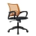 превью Кресло офисное Комус Мебель (Easy Chair) 396 оранжевое/чёрное (ткань/сетка, пластик)