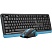 превью Набор клавиатура+мышь A4Tech Fstyler FG1035 NAVY BLUE USB беспров. чер/син