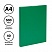 превью Папка с 40 вкладышами СТАММ А4, 21мм, 500мкм, пластик, зеленая