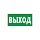 E22 Указатель выхода (плёнка, 150х300)