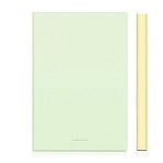 Блокнот Deli А5 96л 80 г/м мягкая облож, клетка 5×5мм, зеленый кожа EN140G