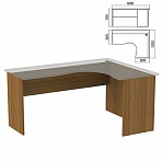 Стол компактный ЧАСТЬ 2 «Арго»1600×1200х760 ммправыйорех