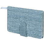 Еженедельник датированный 2026 МАЛЫЙ ФОРМАТ 95×155 мм, А6, BRAUBERG «Augustus», под кожу, голубой