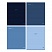 превью Тетрадь 48л., А5, клетка BG «Monocolor. Blue», soft-touch ламинация