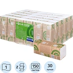 Полотенца бумажные д/дисп. FOCUS Z-сл 1 сл 24×21.5см 150л/30пач/уп