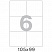 превью Этикетки самоклеящиеся Office Label эконом 105×99 мм белые (6 штук на листе А4, 50 листов в упаковке)