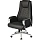 Кресло для руководителя эргономичное Комус Мебель (Easy Chair) 552 чёрное (сетка, металл хромированный)