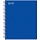 Блокнот А5 60л Attache Цветы голубой клет,65г,100%, греб, карт, ВД-лак