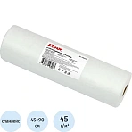 Салфетка спанлейс в рулоне 45×90 см белый пл. 45 Комус 50 шт/рул