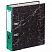 превью Папка-регистратор OfficeSpace 70мм, мрамор, черная, зеленый корешок, нижний метал. кант