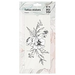 Наклейка-тату MESHU, «Flowers», 9×19см, 3 листа, инд. уп., европодвес