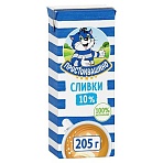 Сливки Простоквашино ультрапастеризованные 10% 205г