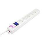 Сетевой фильтр Power Cube 3м, 6р белый 16А/3.5кВт (3×1.5)(SPG6-A1)