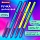 Ручка шариковая BRAUBERG Офисная NEON COLOR, СИНЯЯ, корпус ассорти, пишущий узел 1 мм, линия письма 0.5 мм