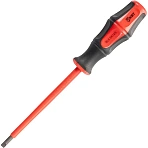 Отвертка диэлектрическая SL5.5×125 серия профи (квт) 78610