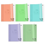 Тетрадь 12л., клетка BG «UniTone. MIX», пластиковая обложка