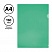 превью Папка-уголок СТАММ, А4, 150мкм, прозрачная, зеленая